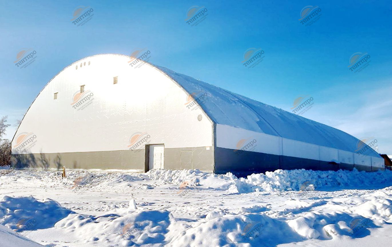 В Г. ДОНСКОЙ ЗАВЕРШЕН МОНТАЖ СПОРТИВНОГО МАНЕЖА